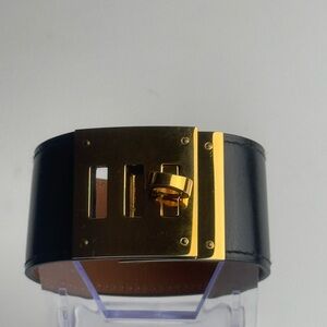 SOLD Hermes Gold Plated Kelly Dog Bracelet